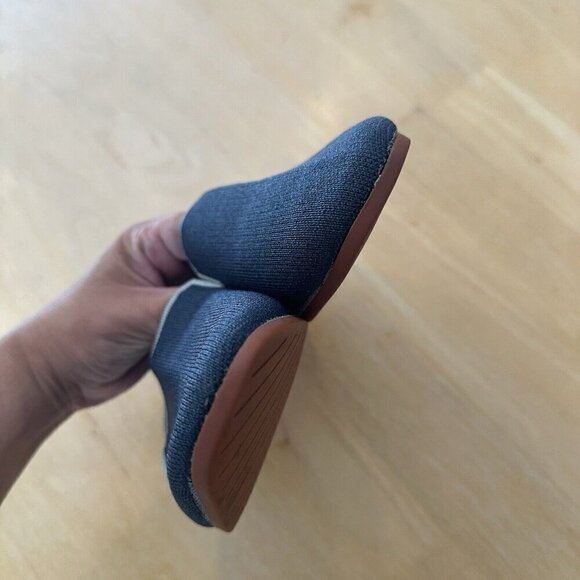 GLYPH Loafer Womens Navy Knit Minimalist Washable Eco-friendly Slip on Shoes 9 - Picture 3 of 7